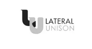 Lateral Unison logo with stylized letters
